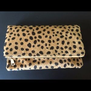 Faux Leopard fur Clutch-Perfect Condition!